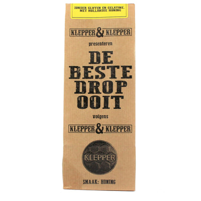 Klepper & Klepper Honing: The Best Honey flavoured Dutch Black Liquorice - De Beste drop Ooit - bag