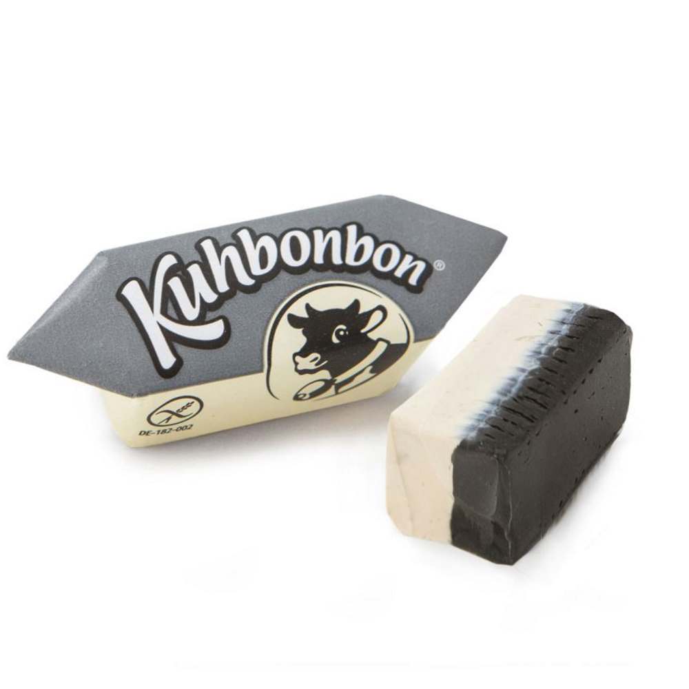 Kuhbonbon Sahne Lakritz - Liquorice & Cream Caramels - 200g bag