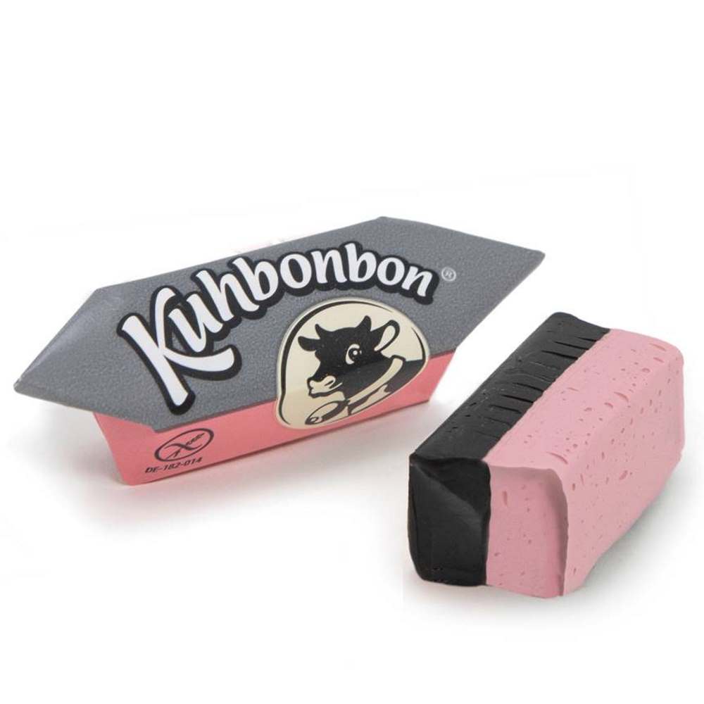 Kuhbonbon Erdbeer Lakritz - Liquorice & Strawberry Caramels - 200g bag