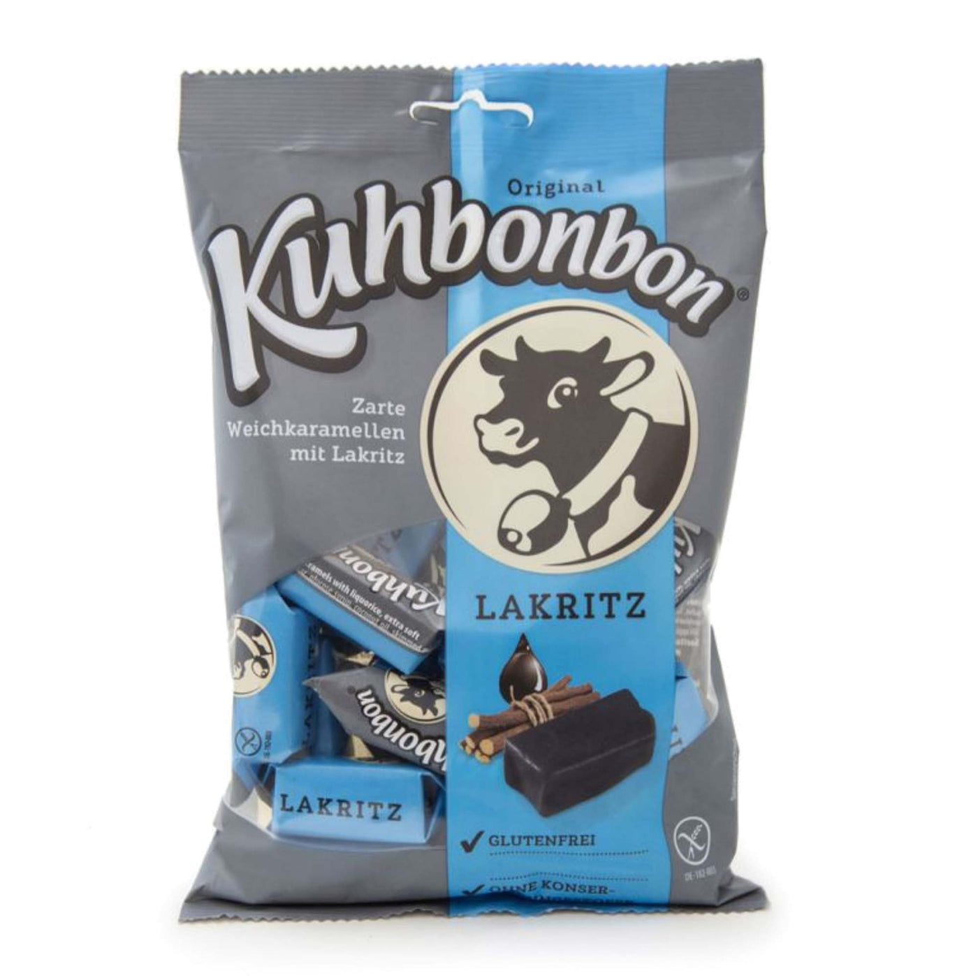 Kuhbonbon Lakritz - Salmiak Liquorice Caramels - 200g bag