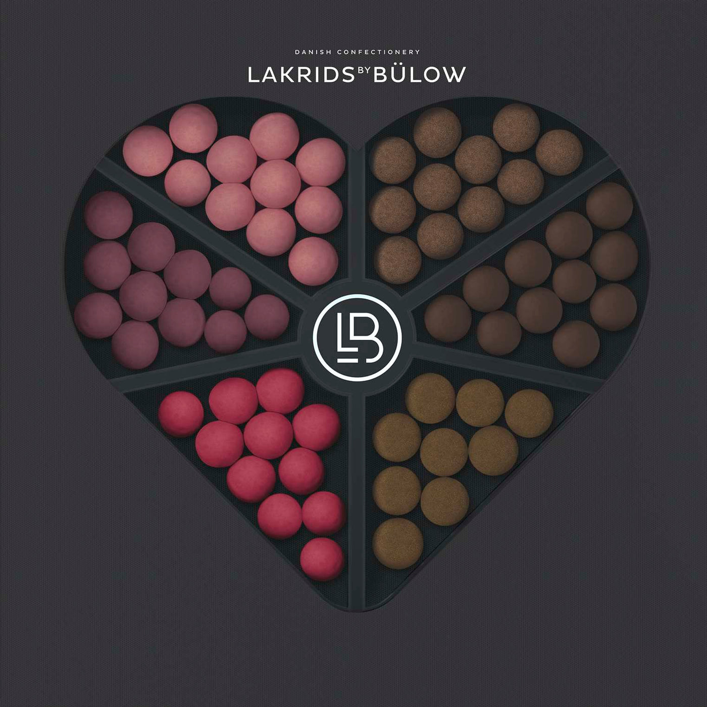 Lakrids by bulow LOVE Chocolate Coated Liquorice Gift Selection Box (450g)