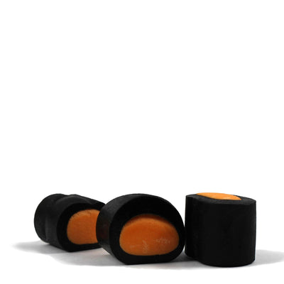 Orange Cream Rocks – Fondant Filled Sweet Liquorice Tubes