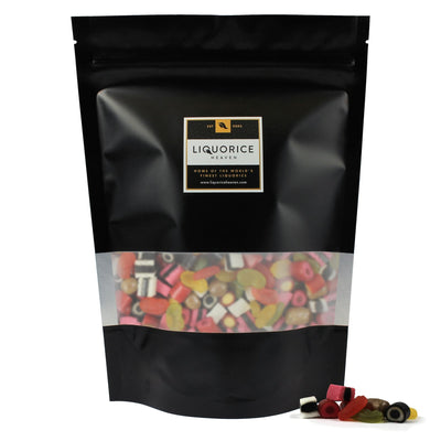 Toms Hit Mix – Mini Danish Liquorice, Wine Gums & Dragees. Danish Liquorice Allsorts