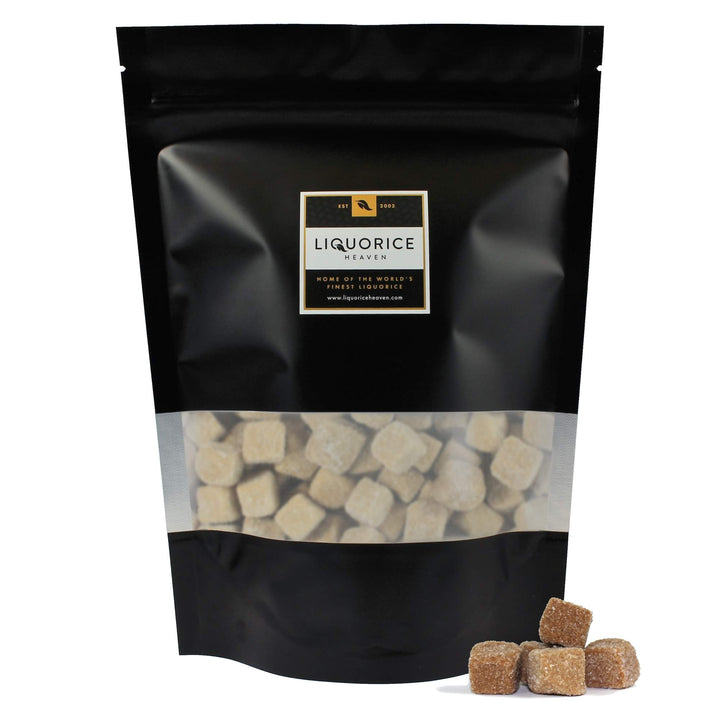 Zoute griotten – Soft Sugar Coated Dutch Mildly Salty Liquorice Cubes