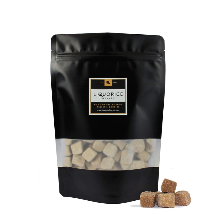 Zoute griotten – Soft Sugar Coated Dutch Mildly Salty Liquorice Cubes